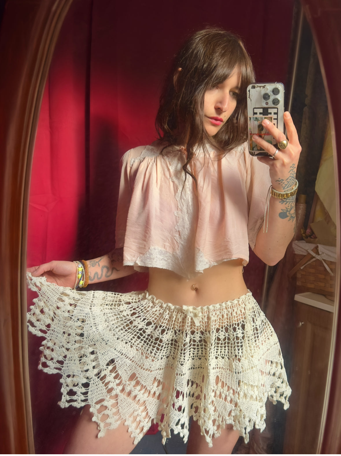 [ミ@プロフ必読] muguet spangle mini skirt Mimi Skirt – By Liv Handmade